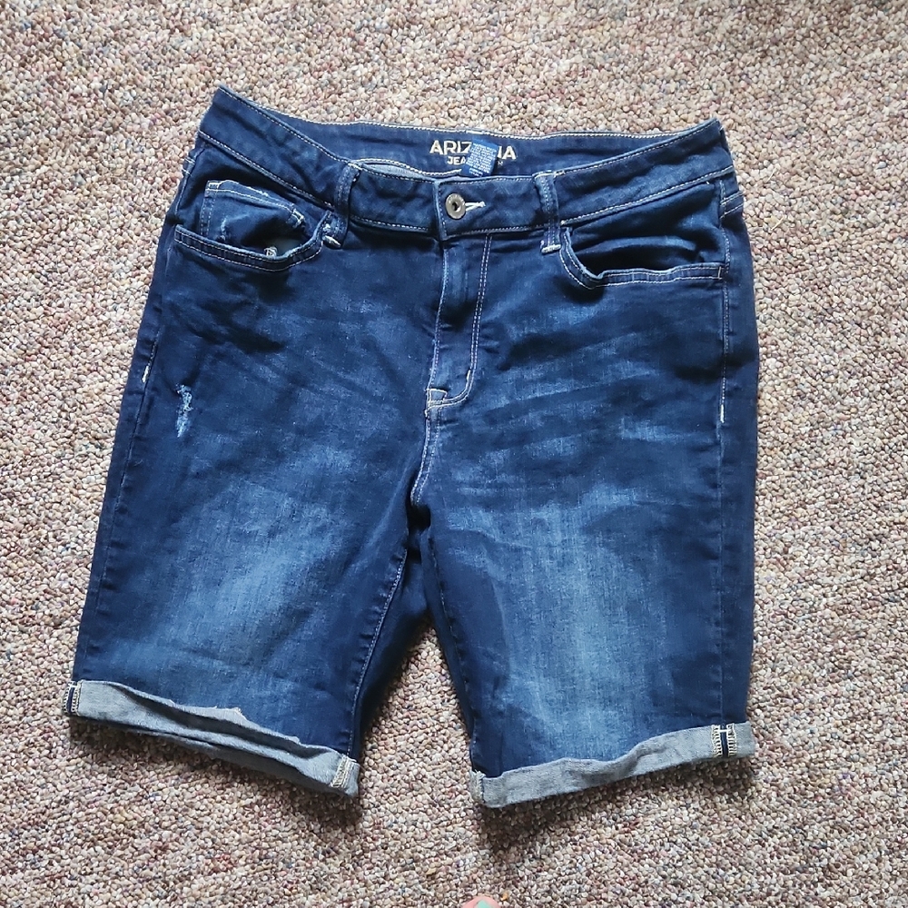 Arizona Jean Company Dark Blue Women's Bermuda Shorts